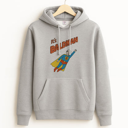 It's Baldman - Father's Day Grey Hoodie