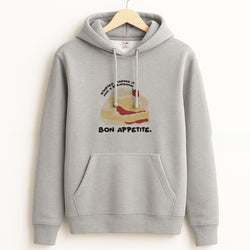 Bon Appetite - British Pop Culture Grey Hoodie