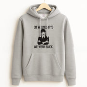 On Wednesdays We Wear Black Hoodie 2