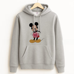Mickey's Gift Valentine's Grey Hoodie