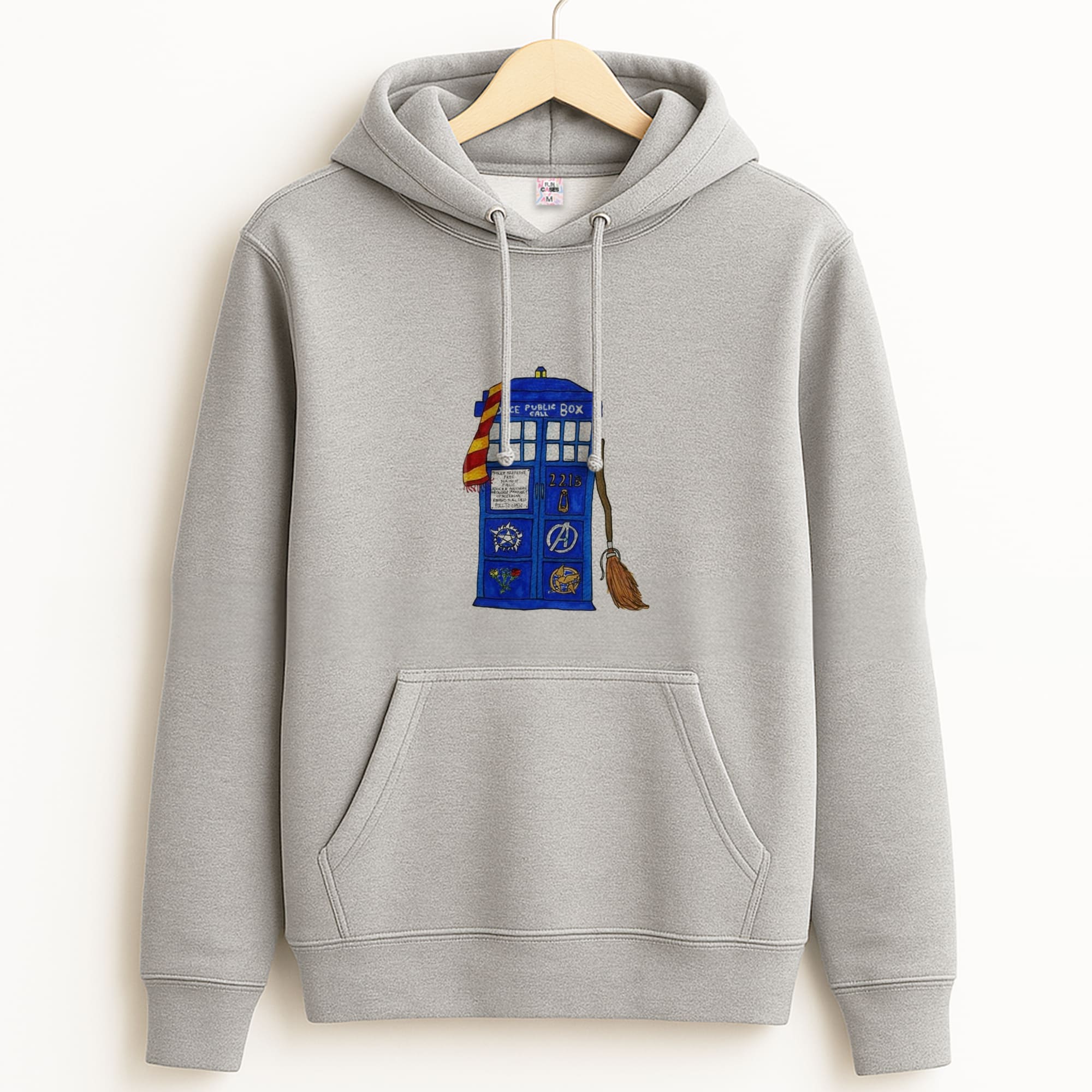 Multifandom Cartoon Grey Hoodie