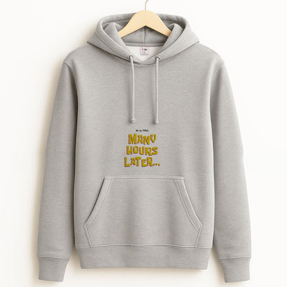 Many Hours Later Grey Hoodie