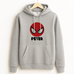 SpiderMan - Personalised Superhero Comic Grey Hoodie