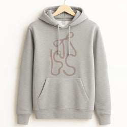 Pink Ribbon Grey Hoodie