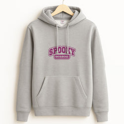 Spooky Season Varsity Grey Hoodie