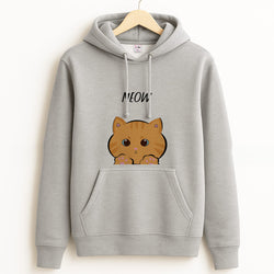 Ginger Cat - Cats Grey Hoodie