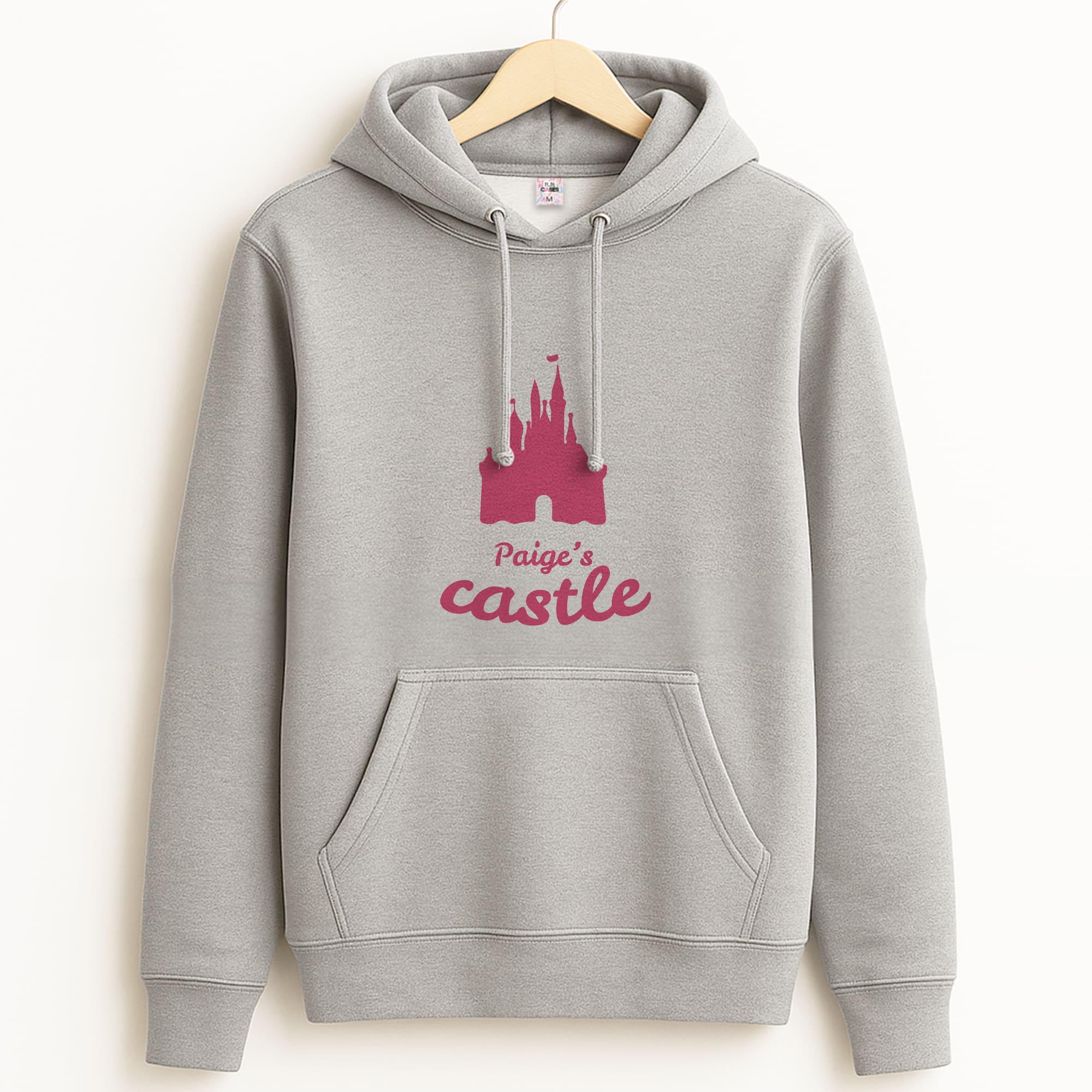 Fairytale Castle - Personalised Fairytale Grey Hoodie