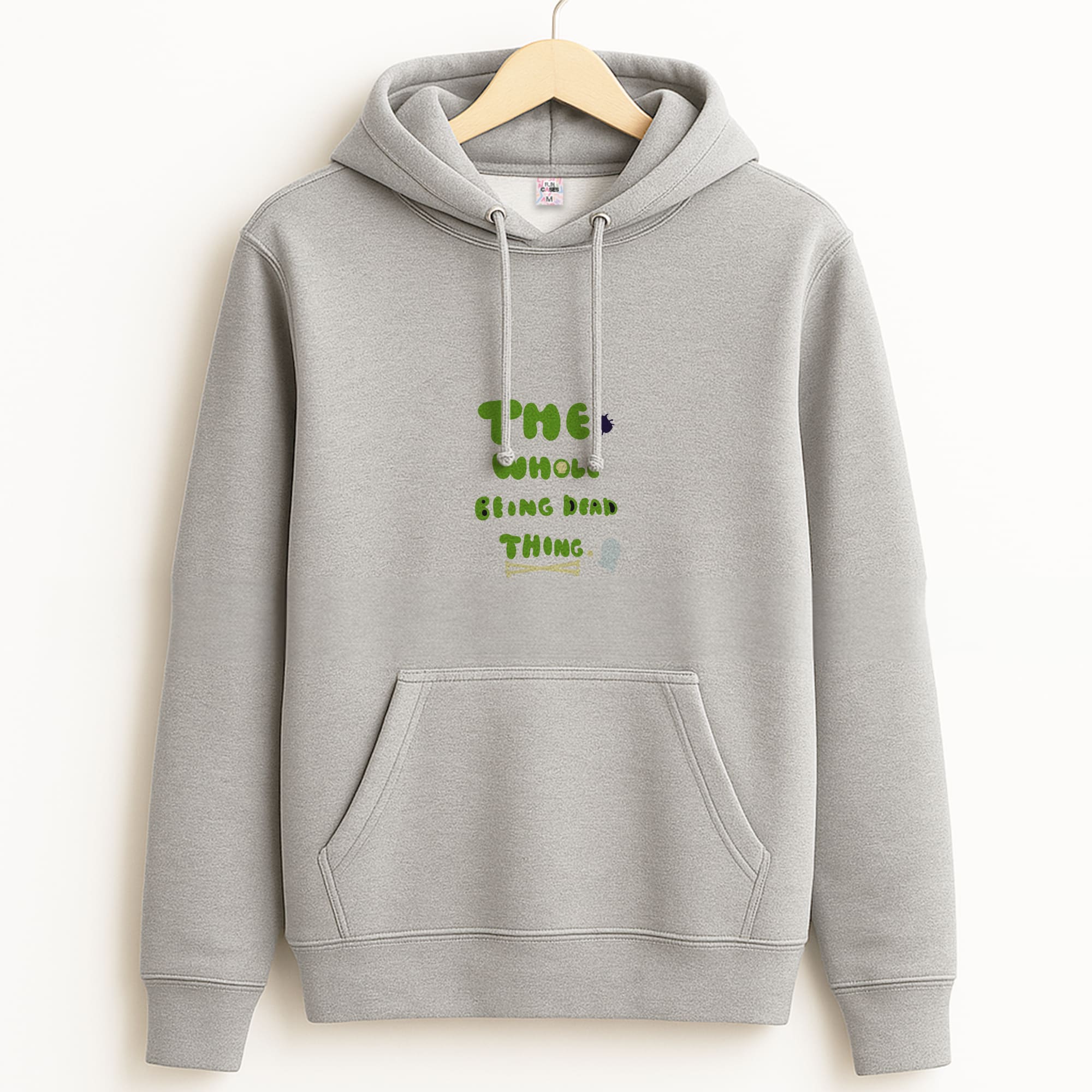 The Whole Being Dead Thing - Beetle Halloween Grey Hoodie