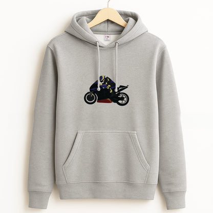 Purple Motorbike - Motorbike Grey Hoodie