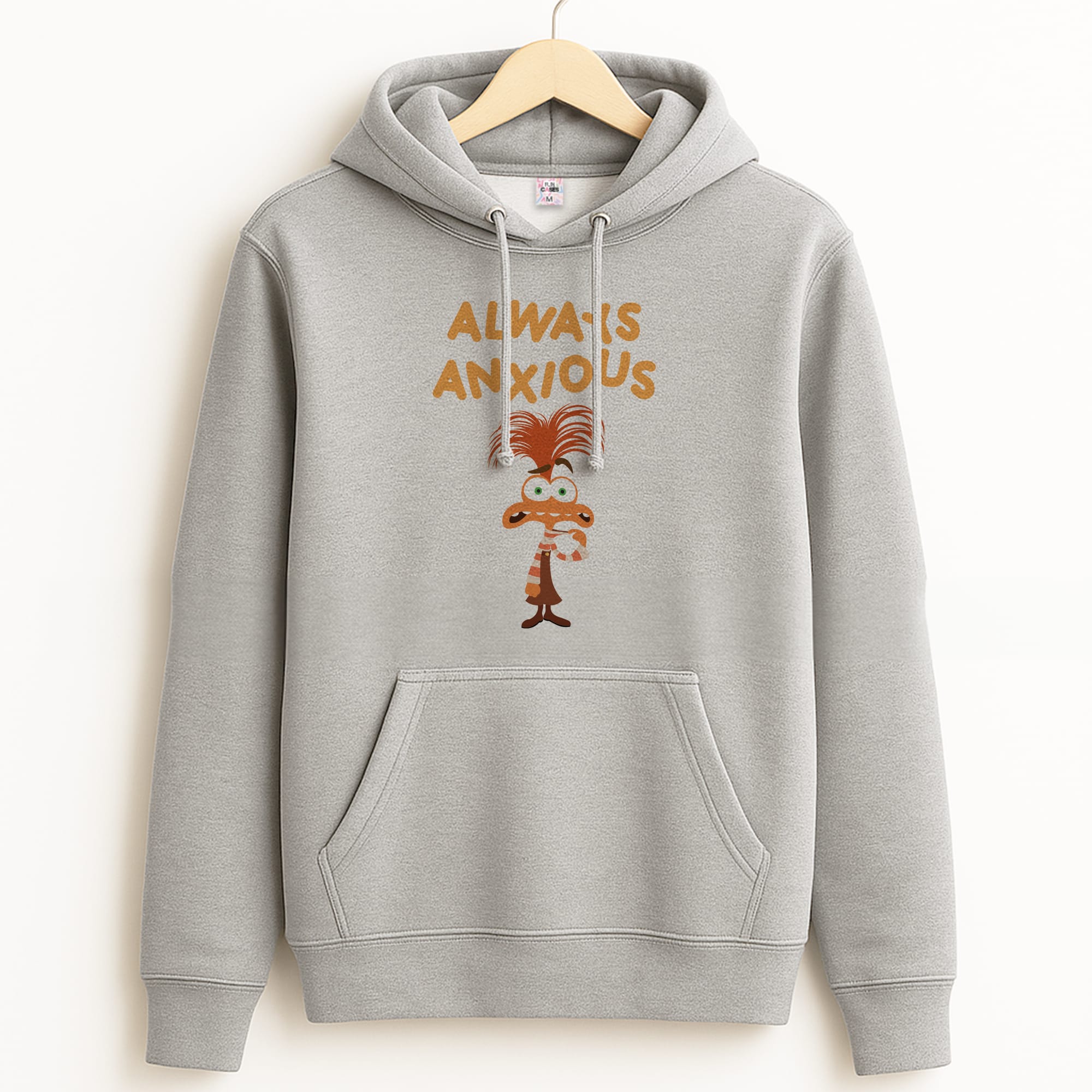 Always Anxious - Inside Out Grey Hoodie