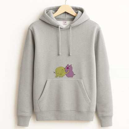 Tree Trunks Grey Hoodie