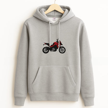 Red Motorbike - Motorbike Grey Hoodie