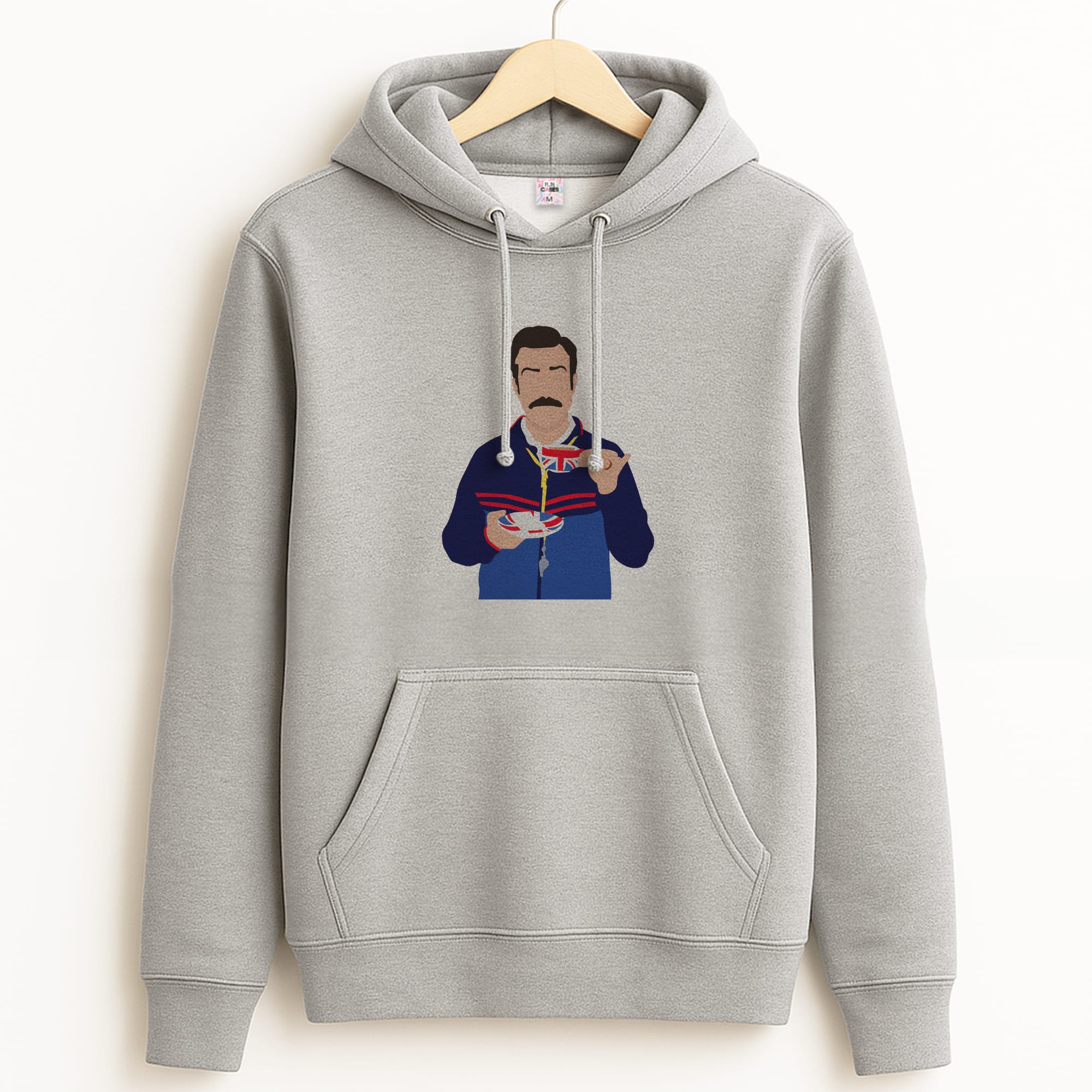 Ted Drinking Tea Grey Hoodie
