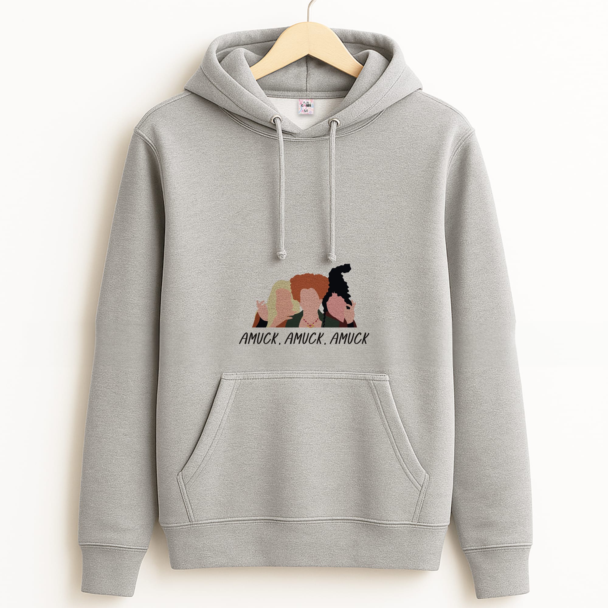 Amuck, Amuck, Amuck - Hocus Halloween Grey Hoodie
