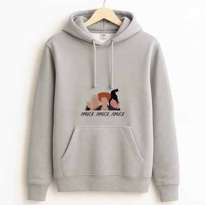 Amuck, Amuck, Amuck - Hocus Halloween Grey Hoodie