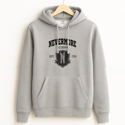 Addams Academy Gray Grey Hoodie