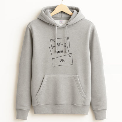 Bill, Harry And Sam Grey Hoodie