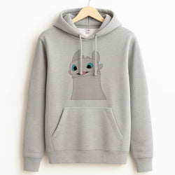 White Fury Dragon Hoodie