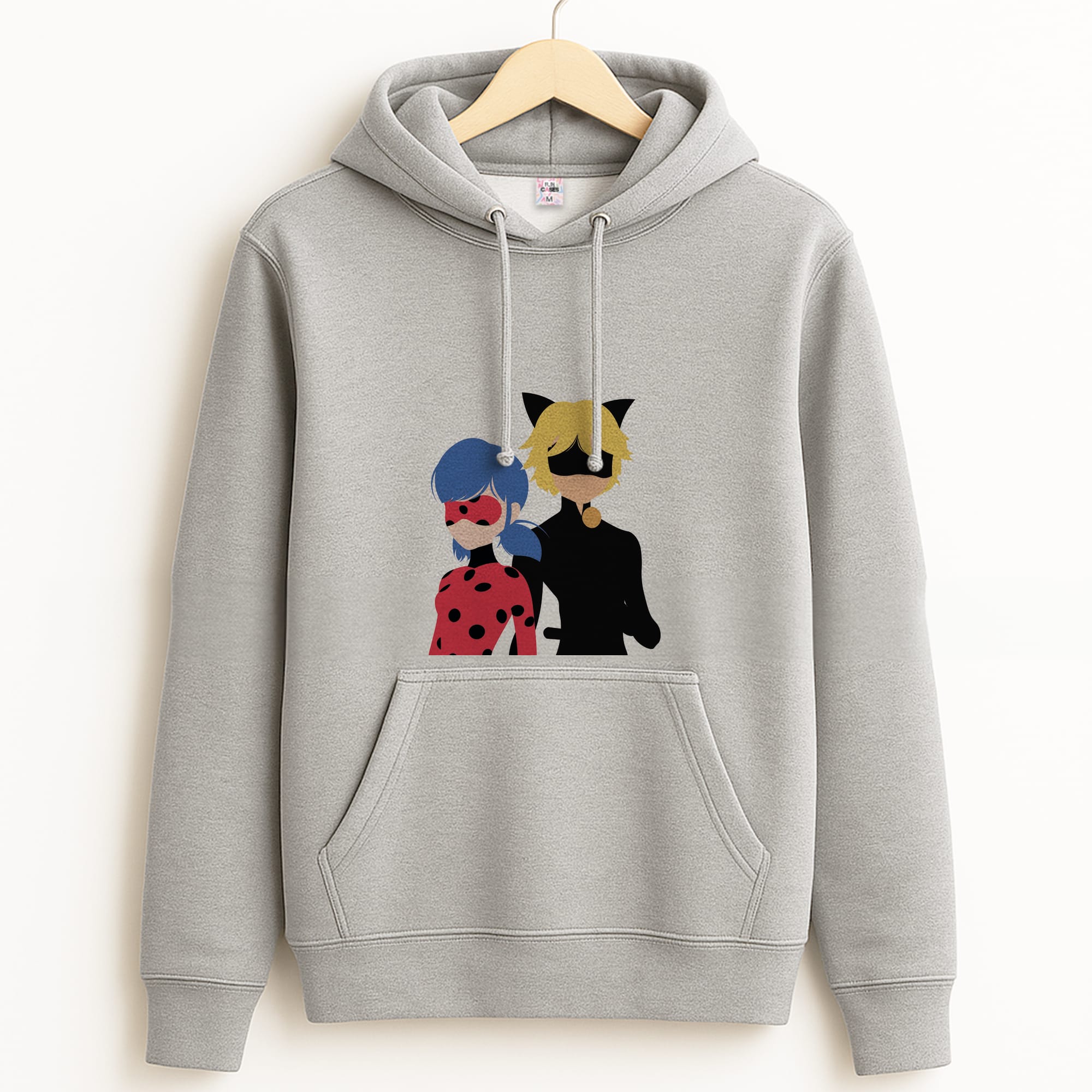 Red And Blue Grey Hoodie