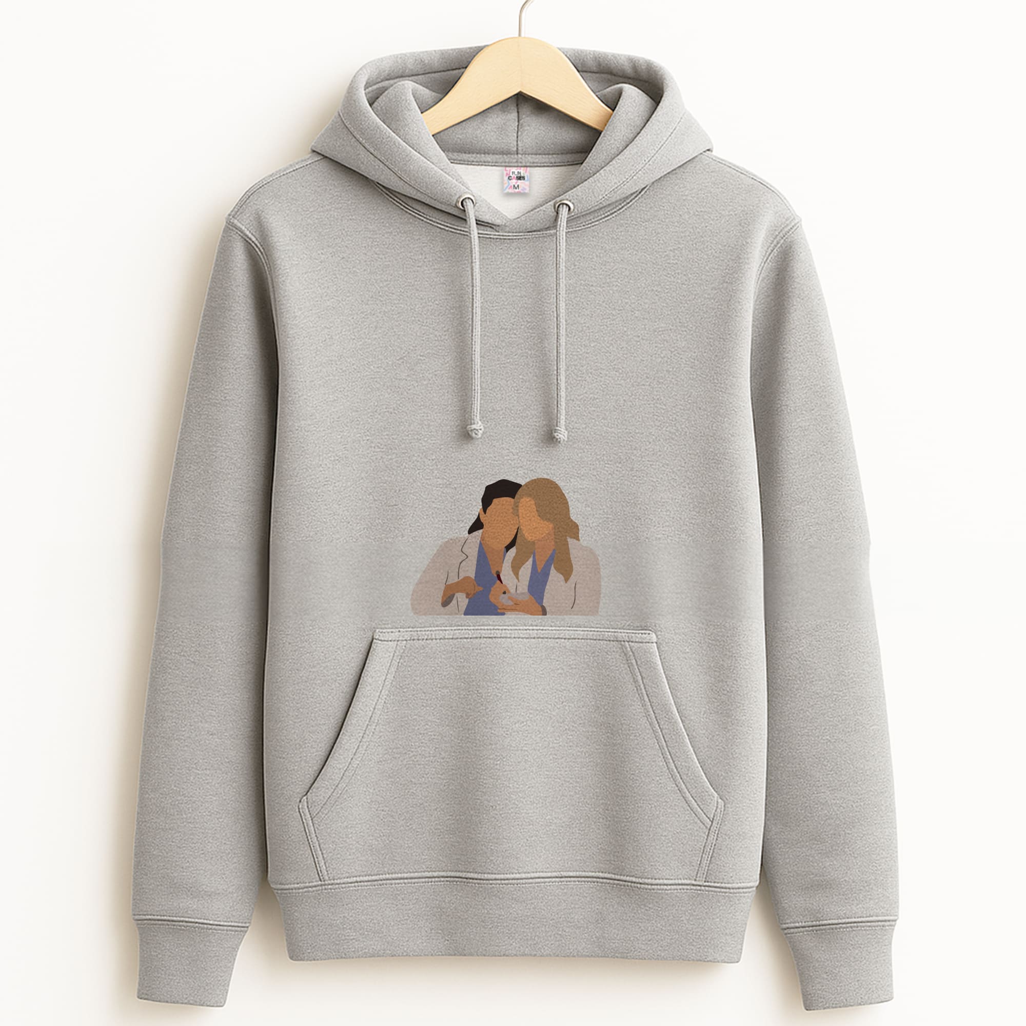 Faceless Characters - Grey's Grey Hoodie