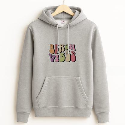 Pastel Beach Vibes Grey Hoodie