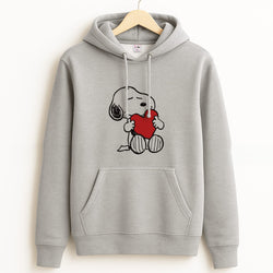 Snoopy - Valentine's Day Grey Hoodie
