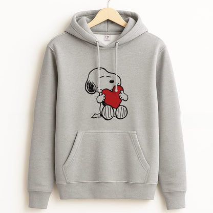 Snoopy - Valentine's Day Grey Hoodie