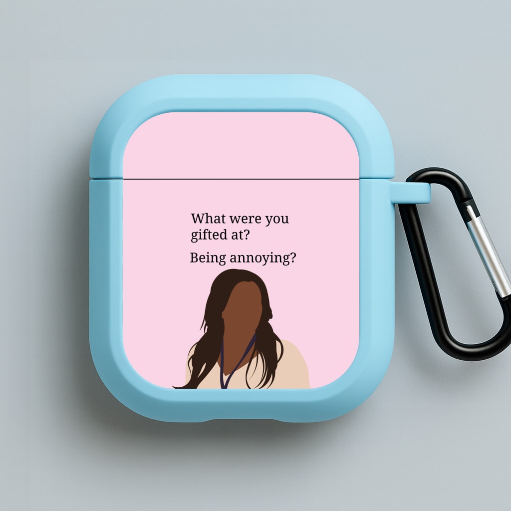 Gifted At Being Annoying Blue AirPods Case