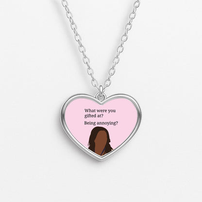 Gifted At Being Annoying Heart Necklace
