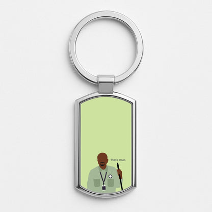 That's Trash Silver Keyring