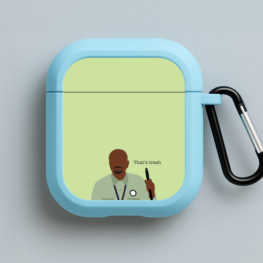 That's Trash Blue AirPods Case