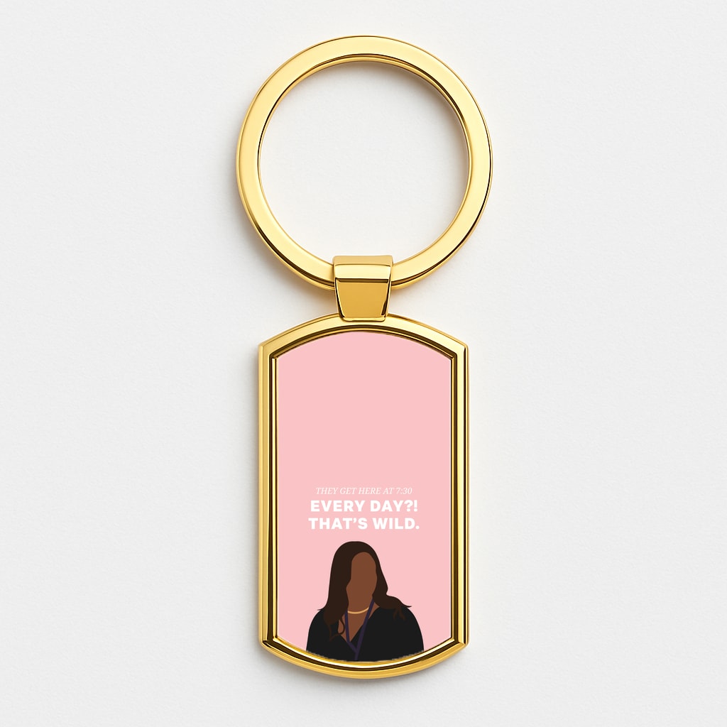 Every Day?! That's Wild Gold Keyring