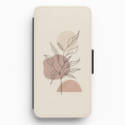 Abstract Pattern X Flip / Wallet Phone Case 1