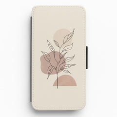 Abstract Pattern X Flip / Wallet Phone Case