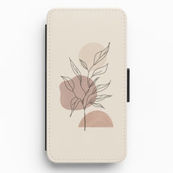 Abstract Pattern X Flip / Wallet Phone Case