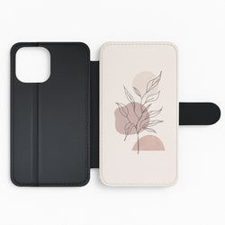 Abstract Pattern X Flip Phone Case