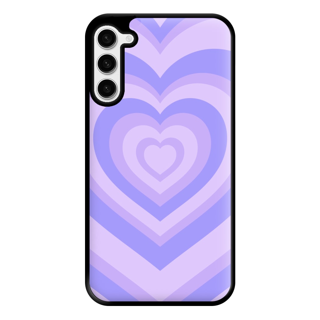 Purple - Colourful Hearts Phone Case for Galaxy S23 Plus