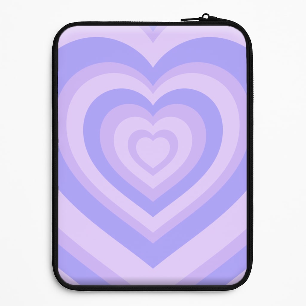 Purple - Colourful Hearts Laptop Sleeve