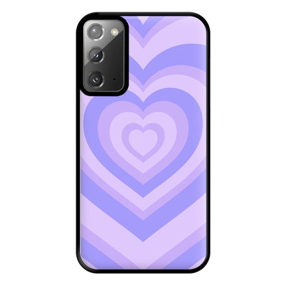 Purple - Colourful Hearts Phone Case for Galaxy Note 20 Ultra