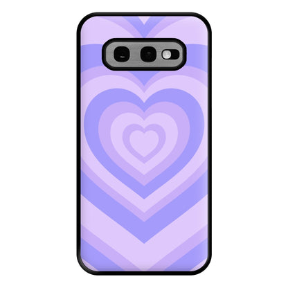 Purple - Colourful Hearts Phone Case for Galaxy S10e