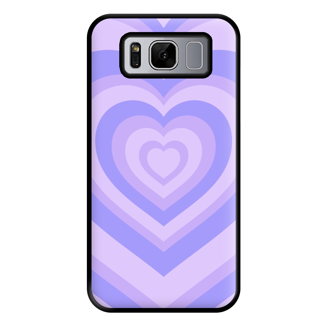 Purple - Colourful Hearts Phone Case for Galaxy S8 Plus