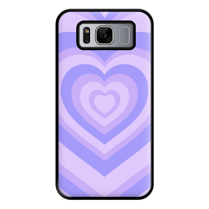 Purple - Colourful Hearts Phone Case for Galaxy S8 Plus