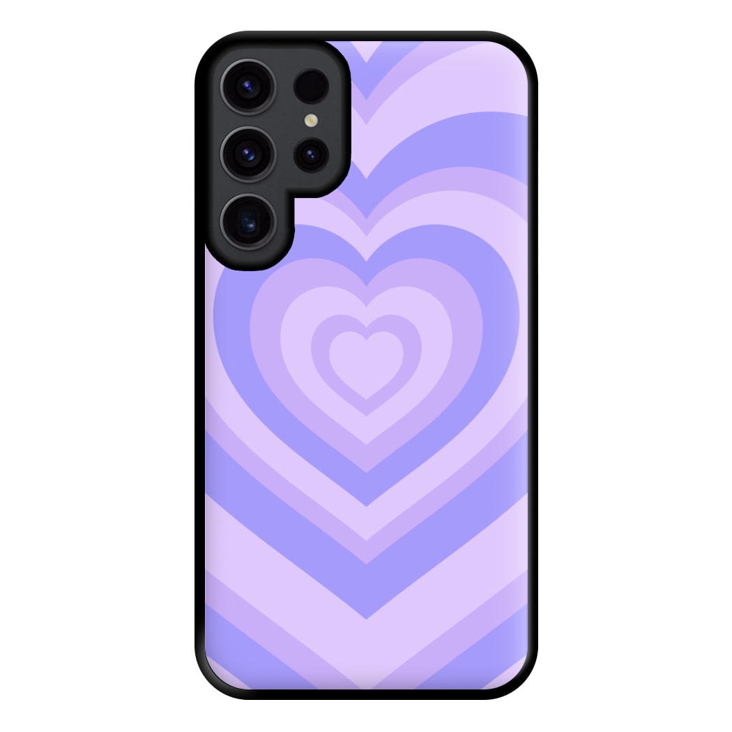 Purple - Colourful Hearts Phone Case for Galaxy S23 Ultra