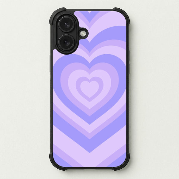 Purple - Colourful Hearts Phone Case — Bumper case