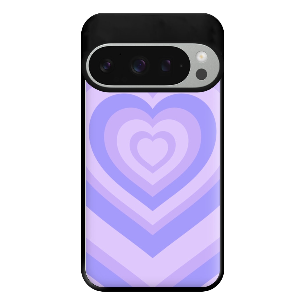 Purple - Colourful Hearts Phone Case for Google Pixel 9 Pro XL