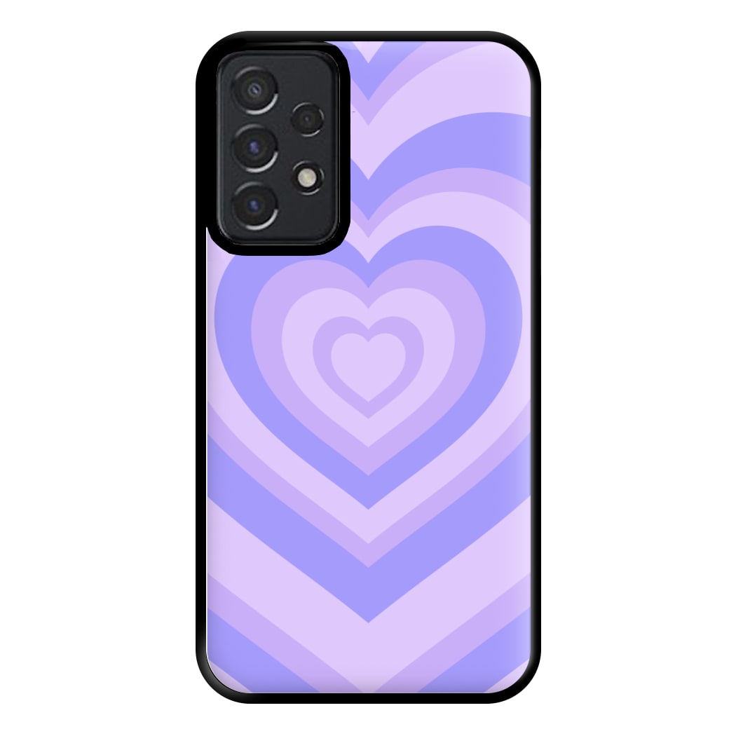 Purple - Colourful Hearts Phone Case for Galaxy A52 / A52s