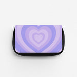 Purple - Colourful Hearts Pencil Case
