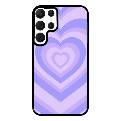 Purple - Colourful Hearts Phone Case for Galaxy S22 Ultra