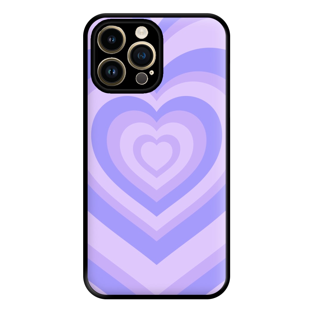 Purple - Colourful Hearts Phone Case for iPhone 14 Pro Max