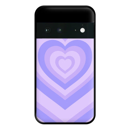 Purple - Colourful Hearts Phone Case for Google Pixel 6a